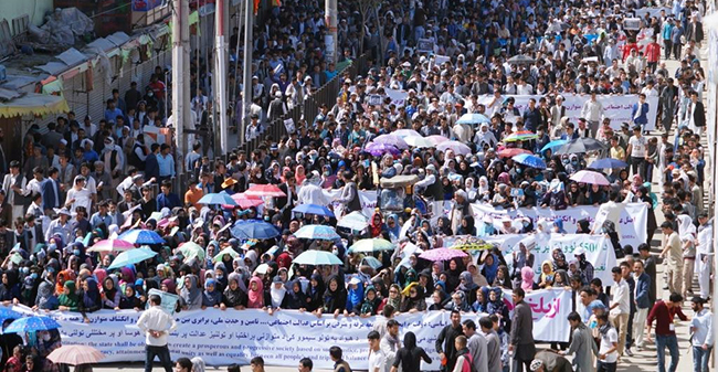جنبش روشنایی:  دوم اسد روز نمایش حق طلبی است
